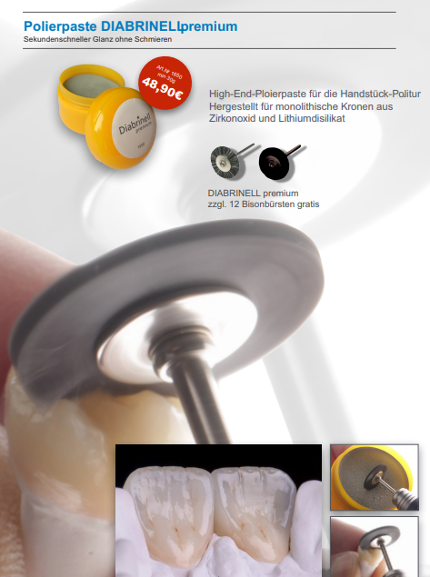 Sarı tenekede Diabrinell Premium Parlatma Pastası, Zirkopol